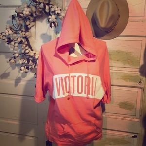 Victoria’s Secret- Oversized short sleeve hoodie